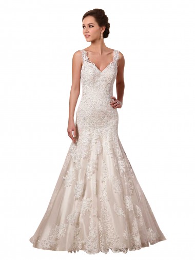 Shop Open Back Mermaid Tulle Wedding Dress with Lace Bodice Perth