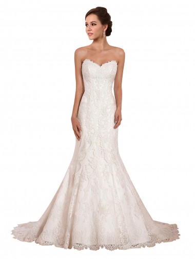 Shop Sweetheart Neckline Sexy Mermaid Lace Wedding Dress Perth