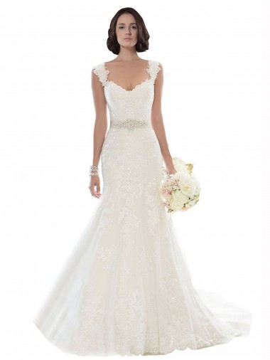 Shop Off the Shoulder Mermaid Lace Beach Wedding Dress with Beaded Belt Perth