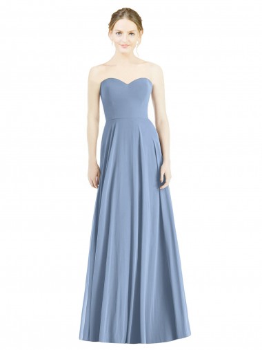 Shop Strapless Sweetheart Chiffon Bridesmaid Dress Perth