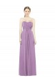 Sweetheart Neckline Strapless Chiffon Bridesmaid Dress with Wrap Pleat