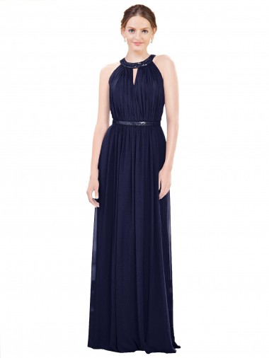 Shop Vintage Full-Length Sleeveless Chiffon Bridesmaid Dress  Perth