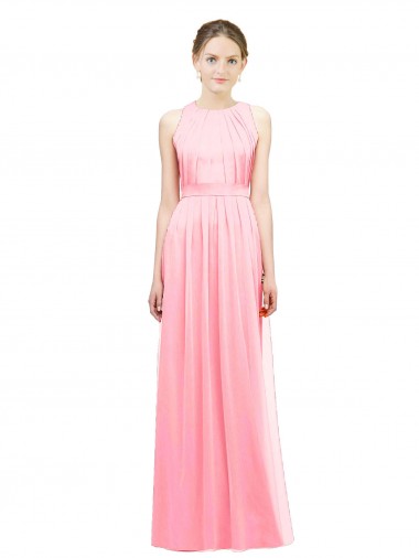 Shop Sleek Halter Neck Chiffon Bridesmaid Dress  Perth