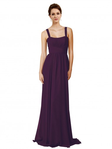 Shop Full Length Chiffon Bridesmaid Dress with Spaghetti Straps Perth