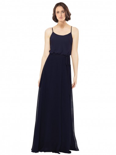 Shop Chiffon Bridesmaids Dress with Scoop Neckline Perth
