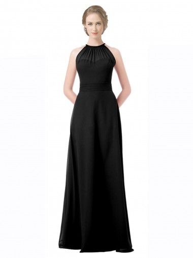 Shop Full Length Chiffon Sweetheart Bridesmaid Dress with An Illlusion Overlay Perth