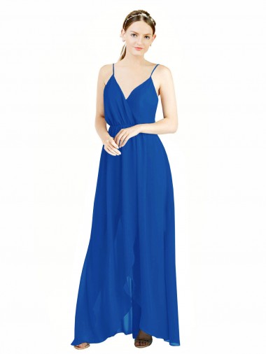 Shop Sleeveless Surplice Chiffon Bridesmaid Dress with Spaghetti Straps Perth