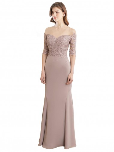 Shop Sweetheart Neckline Long Sleeves Lace Bridesmaid Dress Perth