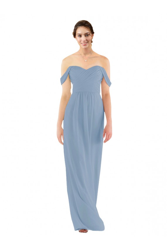 Sweetheart Neckline Chiffon Off-the-Shoulder Bridesmaid Dress Perth