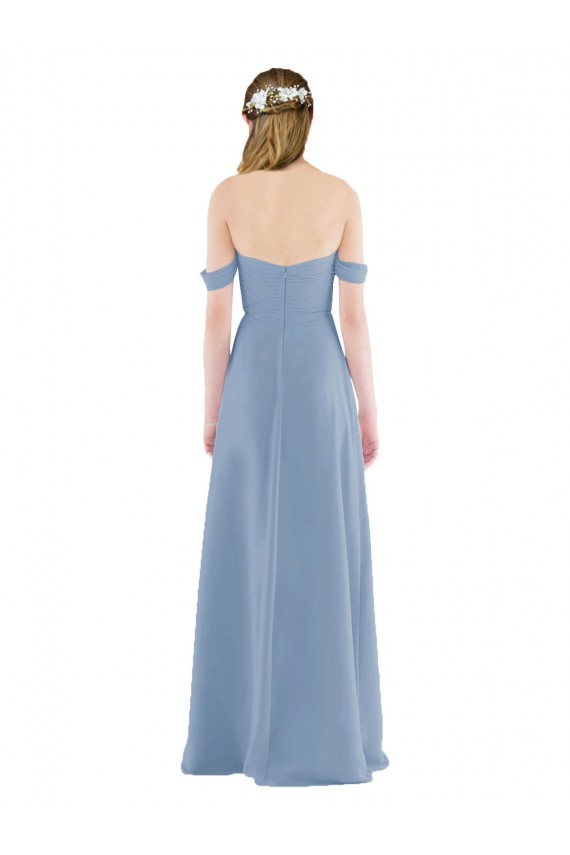 Sweetheart Neckline Chiffon Off-the-Shoulder Bridesmaid Dress Perth