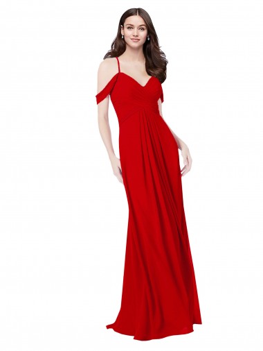 Shop Cold Shoulder Chiffon Bridesmaid Dress Perth