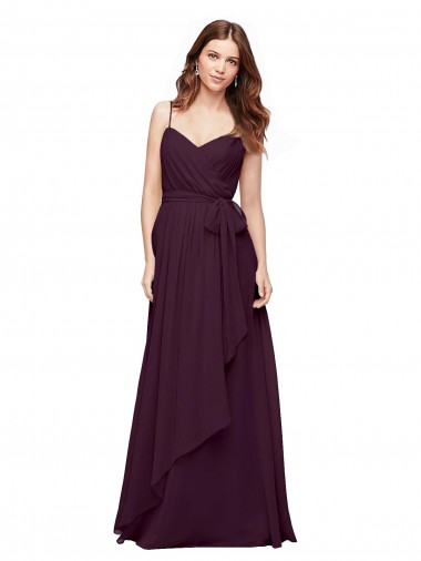 Shop Wrapped Sweetheart Neckline Long Chiffon Bridesmaid Dress  Perth