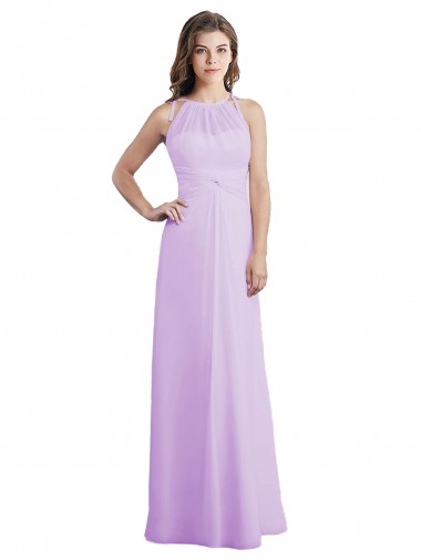 Shop Sweetheart Long Chiffon Bridesmaid Dress with Halter Straps Perth