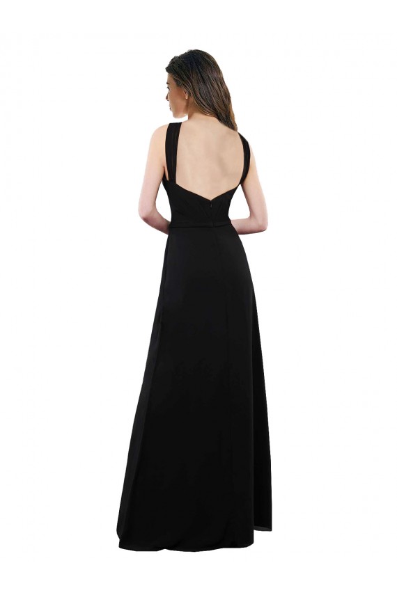 Chiffon A-Line Bridesmaid Dress with Criss Cross Halter Top Perth
