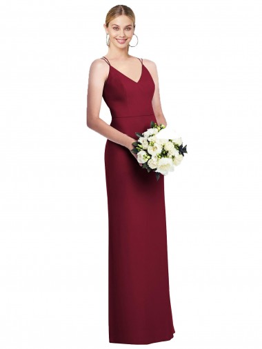 Shop Full Length Draped Blouson Back Chiffon Maxi Bridesmaid Dress Perth