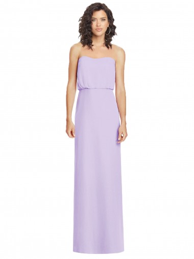 Shop Full Length Lux Chiffon Blouson Bodice Bridesmaid Dress Perth