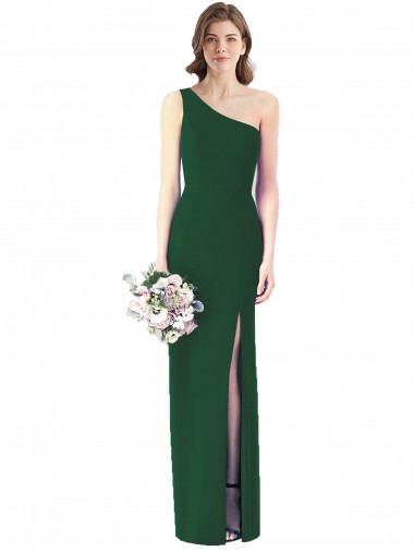 Shop One Shoulder Chiffon Trumpet Bridesmaid Dress Perth