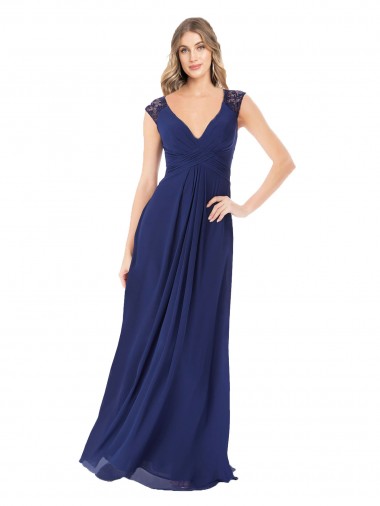 Shop Embroidered Keyhole Back Chiffon Bridesmaid Dress Perth