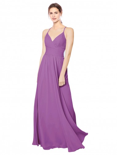 Shop Braided Straps Cross Back Sweetheart Chiffon Bridesmaid Dress Perth