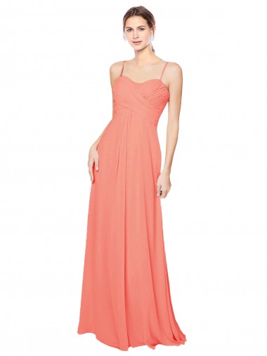 Shop Empire Waist Spaghetti Straps Sweetheart Chiffon Bridesmaid Dress Perth