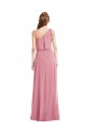 One Shoulder Bow Blouson Bodice Maxi Bridesmaid Dress Perth
