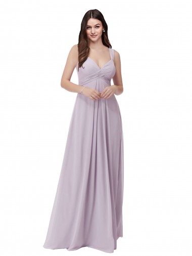 Shop Draped Chiffon Bridesmaid Dress with Sash Perth
