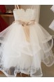 Ivory Ball Gown High Neck Floor Length Flower Girl Dress Perth