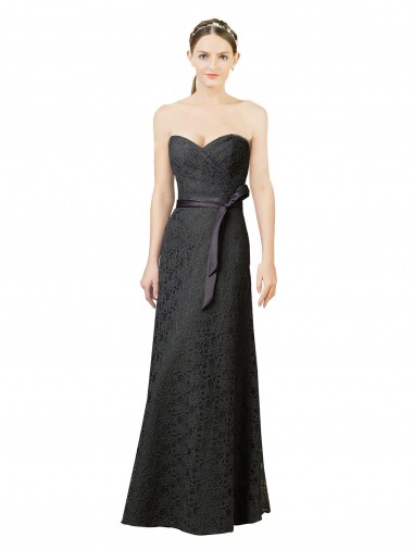 Shop Strapless Lace Bridesmaid Dress with Sweetheart Neckline Perth