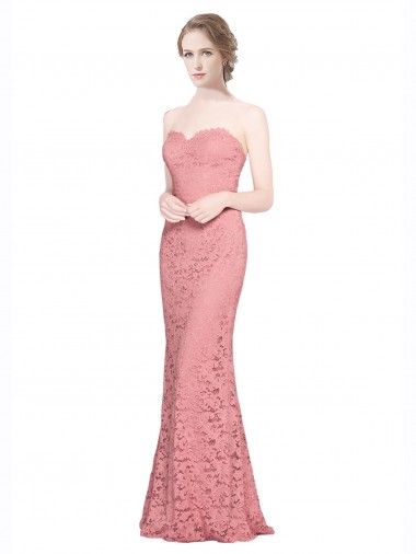 Shop Fitted Sweetheart Mermaid Lace Bridesmaid Dress / Prom Dress Perth