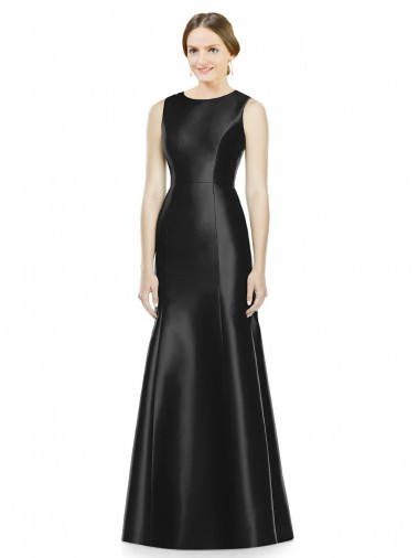 Shop Full Length Mermaid Long Satin Bridesmaid Dress with Keyhole Back Perth