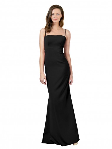 Shop Fit and Flare Slim Formal Crepe Bridesmaid Dress / Prom Dress with Cutout Back Perth