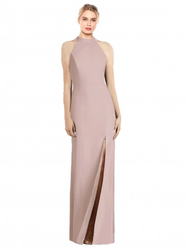 Shop High Neck Cutout Halter Trumpet Bridesmaid Dress Perth