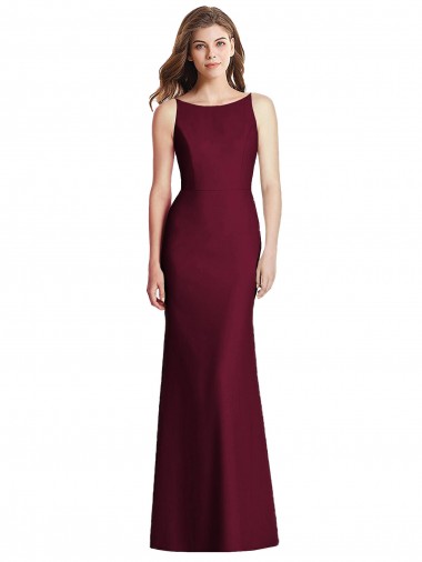 Shop Open Cowl Back Bateau Neck Trumpet Bridesmaid Dress Perth