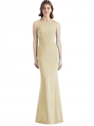 Shop Criss Cross Twist Cutout Back Trumpet Bridesmaid Dress / Prom Dress Perth