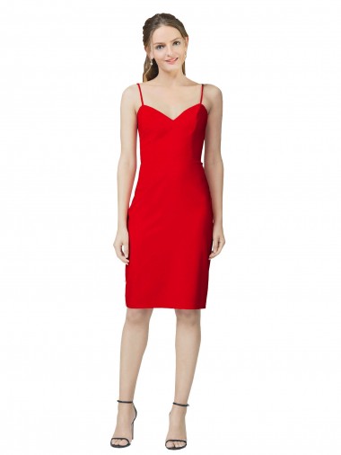 Shop Sleeveless Sheath Sweetheart Neckline Formal Crepe Bridesmaid Dress / Prom Homecoming Dress Perth