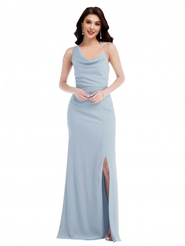 Shop One Shoulder Draped Cowl Neck Maxi Bridesmaid Dress / Prom Dress Perth