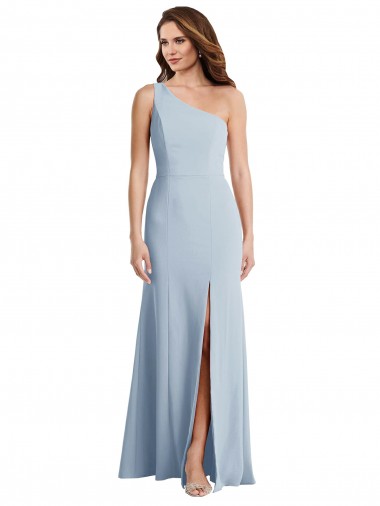 Shop Bold One Shoulder Trumpet Maxi Formal Crepe Bridesmaid Dress / Prom Dress Perth