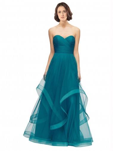Shop Sweetheart Tulle Bridesmaid Dress with Wide Waistband Perth