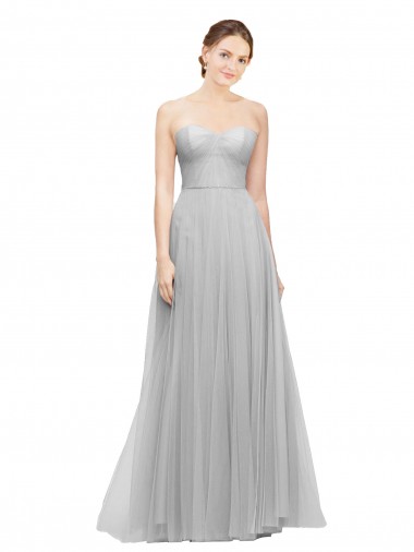 Shop Long Twisted Sweetheart Neckline Tulle Bridesmaid Dress Perth