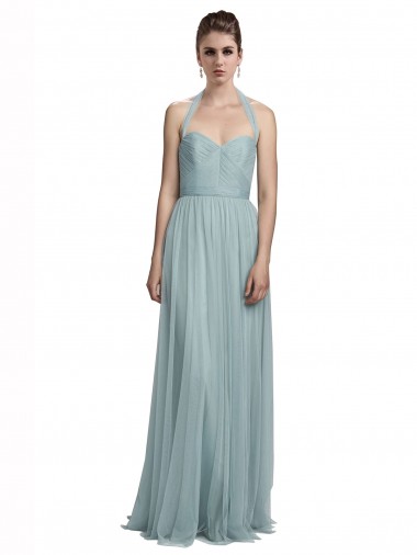 Shop Halter Ruched Sweetheart Neckline Tulle Bridesmaid Dress Perth