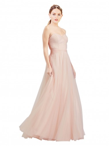 Shop Floor Length Sweetheart Tulle Bridesmaid Dress with Open Back Perth