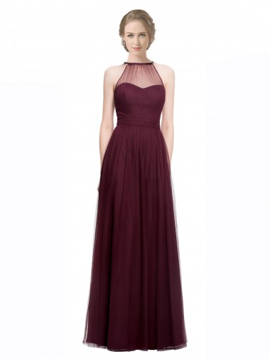 Shop Full Length Soft Tulle Spaghetti Strap Bridesmaid Dress Perth
