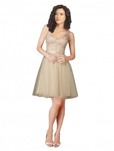 Shop Tulle Bridesmaid Dress with Embroidery and Beading Perth