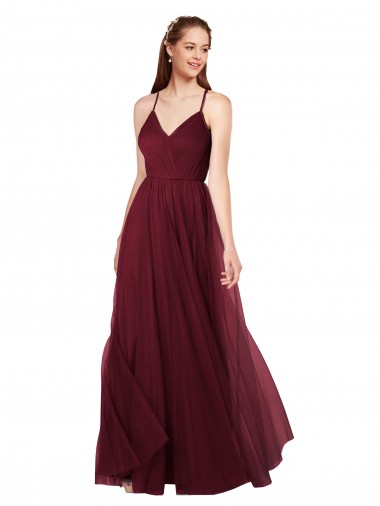 Shop Beach-inspired Sweetheart Tulle Long Bridesmaid Dress Perth